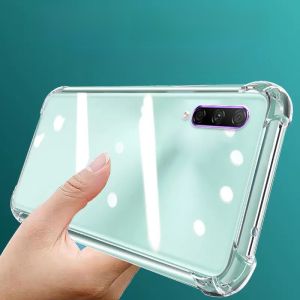 LuBang Ultra-Thin Silicone Phone Case for Huawei Y9S with Airbag Anti-Fall Protection Transparent Full-Coverage Soft Corners Thickened Lens for Men And Women New Models Simple Creative Design