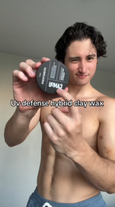 Camou UV Defense Hybrid Clay Wax for Strong All Day Finish Matte with No Residue or Build Up Shields Hair from Sun Damage Promotes Healthy & Strong Hair