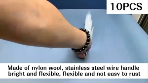 10PCS Sikat Sedotan Stainless 304/ Sikat Pembersih / Brush Straw Cleaner /Sikat Botol Kaca