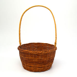Handwoven Natural Rattan Handle Basket Decorative Toy Basket Floral Basket Country Style Home Decoration from Guangxi China