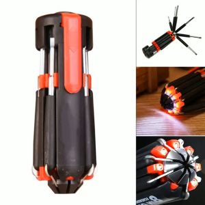 Obeng 8in1 Multi Screwdriver Tools Obeng Senter LED Serbaguna Multifungsi 8 in 1