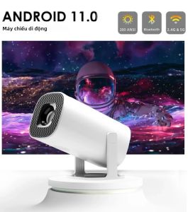 TOPSION Android 11 Máy Chiếu Mini Thông Minh 720P WiFi6 Bluetooth Rạp Hát Tại Nhà Di Động Ngoài Trời Với Chức Năng Tự Động Điều Chỉnh Hình Ảnh 280 ANSI Lumens