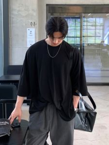 DAVID&ME | Black Casual Loose T-Shirt