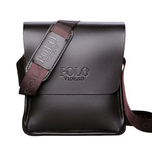 Polo Mens Bag South East Asia Foreign Trade Casual Business Shoulder Bag Paul Vertical Leather Bag Mens Document Messenger Bag