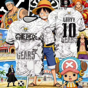 Bandai | 2026 New Summer Anime One Piece Luffy Football Jersey for Adults and Kids Special Design Oversized T-shirt Breathable Y2k