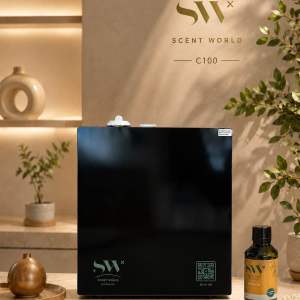 SCENT WORLD C100 PREMIUM SMART FRAGRANCE OIL DIFFUSER *FREE 2 BOTTLE 150ML*