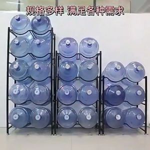 Water Gallon Rack Heavy Duty 3/4/5/6/8/10 Bottles Gallon Water Bottle Storage Rack Water Container Shelf Water Jug Holder with Floor Protection Household Office Space Saver