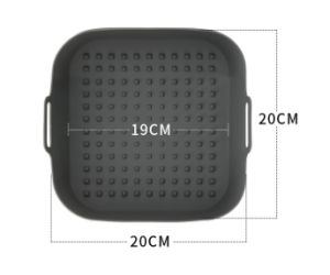 Air Fryer Silicone Pot Thick Reusable Silicone Square Air Fryer Liners Replacement of Parchment Liner Paper Air Fryer Basket