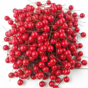 50 ชิ้นโฟมประดิษฐ์ Holly Berry Mini Christmas Red Berry สําหรับคริสต์มาส Xmas Tree เครื่องประดับบ้าน Navidad ตกแต่งปีใหม่