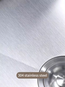 [2026NEW]Stainless Steel Kitchen Sink Thickness High Quality Sink (Silver) 304 lababo Stainless Complete set
