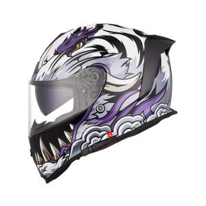 Windproof and Warm Full Face Motorcycle Helmet with Dual Lens