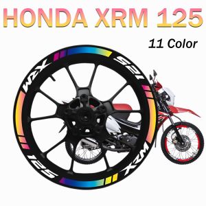 HONDA XRM 125 Wheel Sticker 17 Inch Motorcycle Hub Rim Reflective Decals XRM125 xrm 125 Vinyle Waterproof Sunscreen Decorative Sticker Accessories