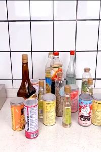 Punch-free Stainless Steel Kitchen Rack Rak Serbaguna Kitchen Storage Multifunctional Kitchen Seasoning Seasoning Rack Oil Salt Sauce Vinegar Household Storage Rack/O12