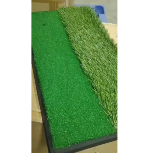 พรมซ้อมไดร์ฟกอล์ฟ หญ้าเทียมซ้อมกอล์ฟ 2in1 แบบหญ้าเทียมและหญ้าเรียบ ขนาด 60x30 cm (DJD0055)