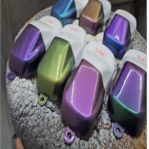 Cat lembayung pu bunglon 2-3 warna blue violet red gold green yellow 200ml