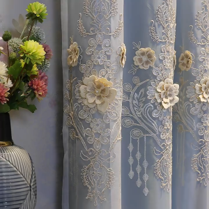 AnneyOneDecor High-end Double Layer Luxurious Blackout Curtains Thermal Insulated Window Treatment Blackout Drapes/Draperies for Bedroom