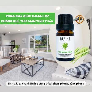 Tinh dầu sả chanh Befine xua đuổi muỗi côn trùng khử mùi làm thơm nhà cửa (10ml 50ml)