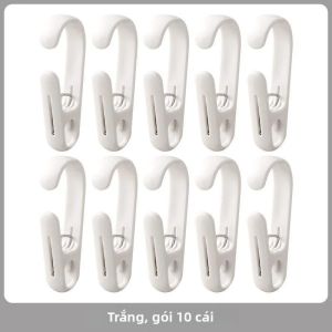 10 Chiếc Kẹp Nhựa Đa Năng Móc Treo Đồ Nhà Bếp Móc Treo Rèm Móc Treo Áo Móc Treo Tường Cho Tổ Chức Gia Đình