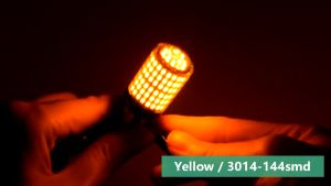 2PCS 7440 LED Bulb Car Turn Signal Lights 1157 1156/BA15S 144 3014SMD Yellow/White 36W 2100LM