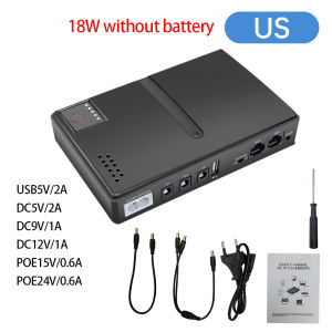 Mini DC UPS 18W/36W Uninterrupted Backup Power Supply 5V 9V 12V DC Emergency Power For Router Modem CCTV Camera Security Monitor
