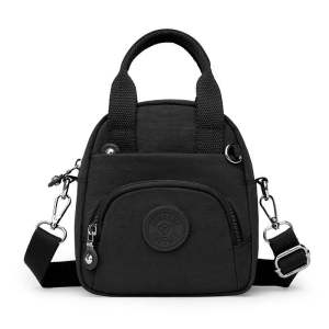 ตรงปก#JielshiDD27#ขนาดสูง7นิ้ว#กระเป๋าถือ แบบมีสายสะพายยาว มี5ช่องซิป