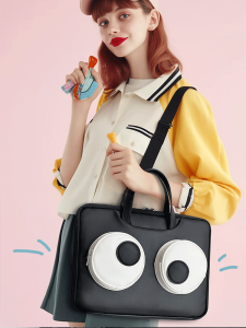 Hlmt กระเป๋าแล็ปท็อปสุภาพสตรี 2022 ใหม่มือถือ 16 นิ้ว Apple 14 นิ้วเดินทาง Macbook กระเป๋าสะพายข้างความจุสูง น่ารัก ผู้หญิง รุ่น