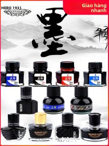 HERO | Non-Carbon Ink for Pens High Quality Non-Clogging Suitable for Students and Adults Blue/Blue-Black/Red