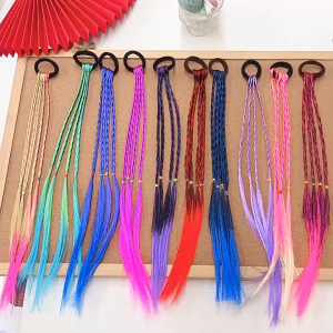 ยางรัดผมใหม่ ผมเปียสี น่ารัก แบบยางรัด ติดง่าย ผมเปียบลอม เปียบปลอม หางม้า วิกผมหางม้าเด็ก เล็กโต ยางเปียไฮไลท์ ผมเปียบลอม ให้ดีที่สุด กับที่คุณคือ