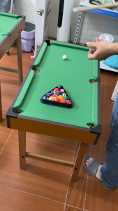 Đồ chơi bàn Bi-A kiểu dáng chân cao bằng gỗ Table Pool TP-70 kích thước 70x40x60cm