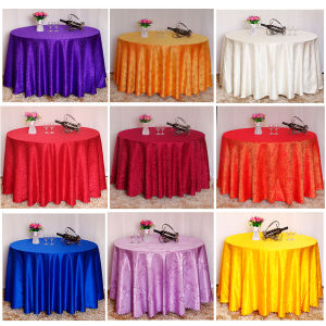 Red Tablecloth round Large Restaurant Tablecloth Hotel Dining Table Cloth Art Home Use Square European Style Floral Pattern