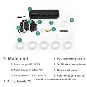 YAOTU | Automatic Remote Control 5-Head Dosing System for Marine Aquarium