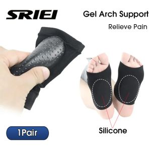 SRIEI 1 Pair Arch Support Sleeve Heel Socks Bandage Arch Pad Flat Foot Plantar Fasciitis Orthotic Insoles