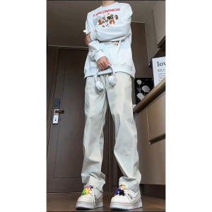 กางเกงขายาวทรงตรงสำหรับผู้ชาย กางเกงขายาวทรงตรงลำลองสำหรับกลางแจ้ง กางเกงขายาวทรงตรงลำลองสไตล์อเมริกัน กางเกงขายาวทรงตรงลำลองสำหรับฤดูใบไม้ร่วง