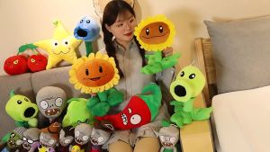 30cm Game PLANTS vs. ZOMBIES PVZ Soft Stuffed Toys Cartoon Soft Plush Dolls Toy Plushie Doll Xmas Gift For Kids