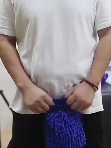 JeDa ถุงมือล้างรถไมโครไฟเบอร์ตัวหนอน  เช็ดรถ ถุงมือล้างจาน car wash gloves