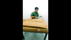 Stainless Steel Indoor and Outdoor Double-layer Portable Stand Hammock with (net hammock) Buaian 吊床