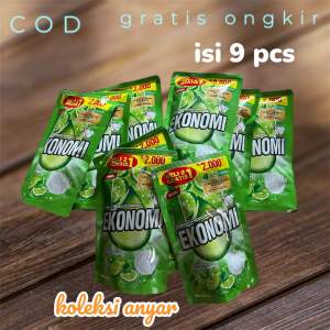 PAKET 9 PCS EKONOMI CAIR SABUN CUCI PIRING 2000