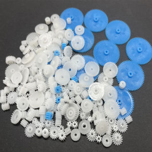 Plastic Gear Set DIY Handmade Assembly Model Accessories Single Layer Crown Teeth Multiple Designs over 200 Pieces