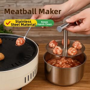 Stainless Steel Hand-Pressed Meatball Maker