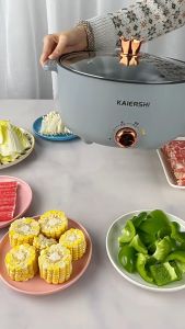 5L Multifunctional Electric Cooker With Steamer Multicooker Electric Cooker Large Capacity Non-stick Rice Cooker 1000W Electric Pot Hot Pot Cooker Electric Cooking Pot Multi Cooker Electric Frying Pan