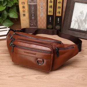 Genuine Leather Waist Fanny Packs: A Guide for Men