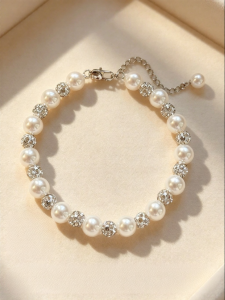YISHU | Full Star Pearl Studded Adjustable Bracelet