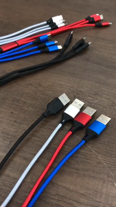 REMAX Kabel Pengecas 3-in-1 Braided Fast Charging 睿量一拖三编织充电线 快充数据线 REMAX 3 in 1 Braided Charging Cable