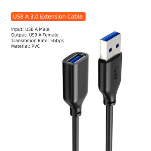 Cabletimes | CABLETIME USB 3.0 Extension Cable 5Gbps USB 3.0 2.0 Cable Extender Data Cord for PC Laptop Smart TV Xbox One SSD Cord Data