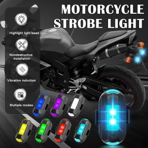 Bicycle Light Waterproof Rear Tail Light LED USB Rechargeable Cycling Taillamp Safety Warning LED Drone Strobe Light Signal Light Flash LED Anti-collision Light Driving Safety Suitable for Motorcycle/Car/Bike