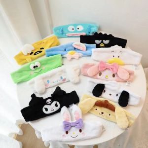Cartoon Gudetama My Melody Hair Band Kuromi Pom Pom Purin Kawaii Japanese Style Headband Women Girl Wash Face Hair Accessories