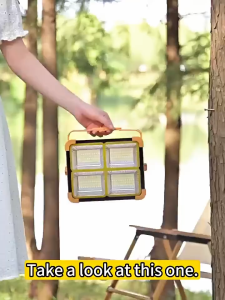 Solar Emergency Light Solar Light Outdoor Waterproof Solar LED Flood Light Flashlight Rechargeable