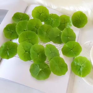 10/20/50Pcs Artificial Lotus Leaf Silk Mothers Day Gift Decoration Fish Pond Living Garden Home Room Decor DIY Wreath Accessory