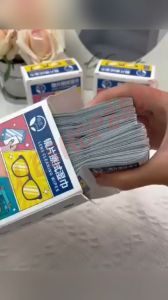 WESHOP8888 100pcs Disposable Eyeglasses Cloth Lens Cleaning Cloth Anti Fog Wet Wipe Glasses Tissue Screen Remove Dust