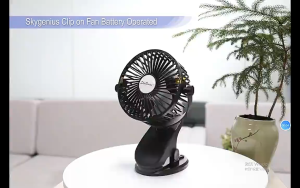 Clip Fan For Bed Solid USB Charging Table Fan Portable Fan Rechargeable Efficient Airflow Small Fa